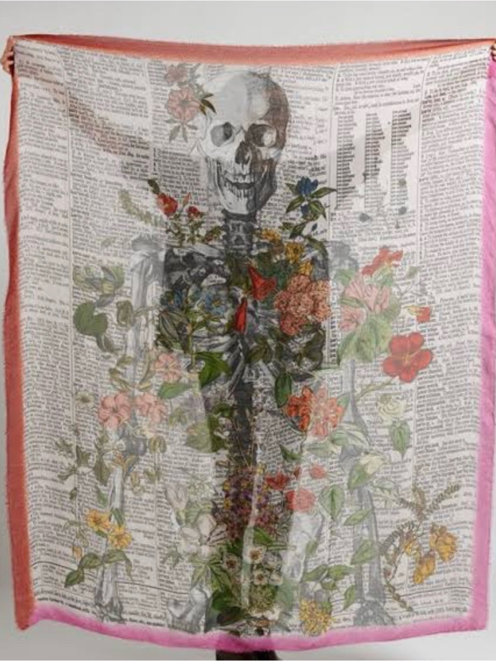 Faliero Sarti Smile Printed Scarf in Cream
